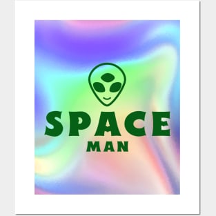 Space Man Alien Posters and Art